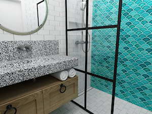 łazienka w stylu hiszpańskim - zdjęcie od Grafika i Projekt architektura wnętrz
