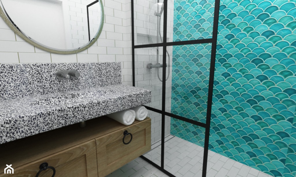 łazienka w stylu hiszpańskim - zdjęcie od Grafika i Projekt architektura wnętrz - Homebook