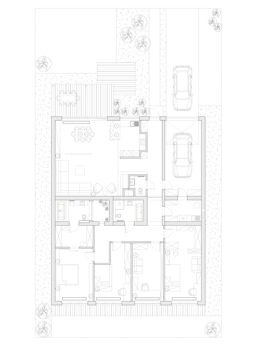 Styl nowoczesny - zdjęcie od Grafika i Projekt architektura wnętrz