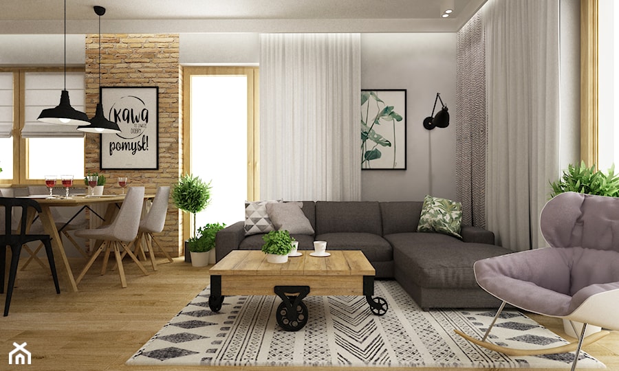 dom pod warszawą 200m2 - Salon, styl skandynawski - zdjęcie od Grafika i Projekt architektura wnętrz