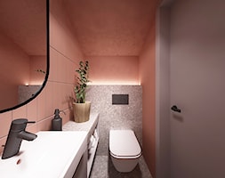 dom 300m2 szaro beż - Łazienka, styl minimalistyczny - zdjęcie od Grafika i Projekt architektura wnętrz - Homebook
