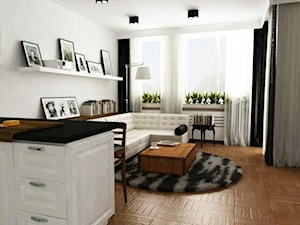 mieszkanie na ochocie Warszawa - Salon, styl tradycyjny - zdjęcie od Grafika i Projekt architektura wnętrz