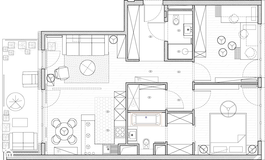 po- projektowany - zdjęcie od Grafika i Projekt architektura wnętrz