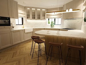 dom 350m2 w stylu modern classic - Kuchnia, styl nowoczesny - zdjęcie od Grafika i Projekt architektura wnętrz