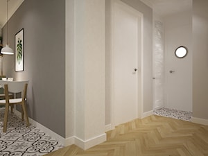 mieszkanie 75 m2 - Hol / przedpokój, styl skandynawski - zdjęcie od Grafika i Projekt architektura wnętrz