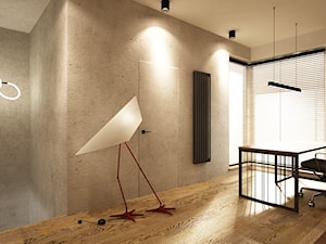 dom 160m2 industrialny - Biuro, styl industrialny - zdjęcie od Grafika i Projekt architektura wnętrz