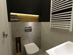 dom w Sulejówku 160 m2 - Mała łazienka, styl nowoczesny - zdjęcie od Grafika i Projekt architektura wnętrz
