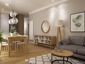 mieszkanie 80m2 na woli - Jadalnia, styl skandynawski - zdjęcie od Grafika i Projekt architektura wnętrz