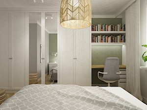 mieszkanie 75 m2 - Sypialnia, styl skandynawski - zdjęcie od Grafika i Projekt architektura wnętrz