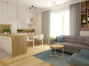 mieszkanie 61m2 - Jadalnia, styl nowoczesny - zdjęcie od Grafika i Projekt architektura wnętrz
