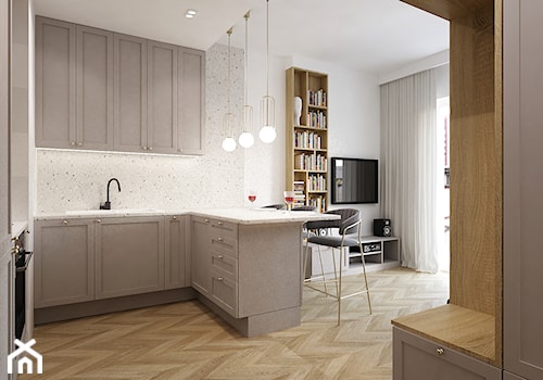 mieszkanie do wynajęcia 2 pokoje - Kuchnia, styl nowoczesny - zdjęcie od Grafika i Projekt architektura wnętrz