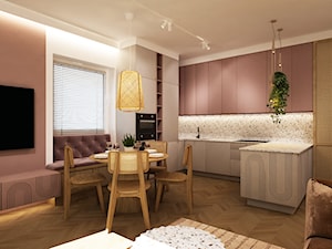 mieszkanie 90 m2 KOLOR BOHO - Kuchnia, styl nowoczesny - zdjęcie od Grafika i Projekt architektura wnętrz
