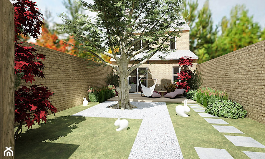 dom koncepcja wschodnia anglia - Ogród, styl nowoczesny - zdjęcie od Grafika i Projekt architektura wnętrz