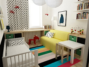 Mieszkanie 2 pokojowe na Woli aktualnie dla 2+1,docelowo pod wynajem - Pokój dziecka, styl skandynawski - zdjęcie od Grafika i Projekt architektura wnętrz