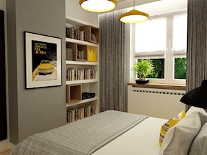 sypialnie nowoczesne - Sypialnia, styl nowoczesny - zdjęcie od Grafika i Projekt architektura wnętrz
