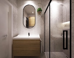 mieszkanie do wynajęcia 2 pokoje - Łazienka, styl nowoczesny - zdjęcie od Grafika i Projekt architektura wnętrz - Homebook