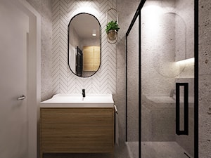 mieszkanie do wynajęcia 2 pokoje - Łazienka, styl nowoczesny - zdjęcie od Grafika i Projekt architektura wnętrz