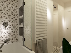 łazienki w stylu skandynawskim - Średnia bez okna z punktowym oświetleniem łazienka, styl nowoczesny - zdjęcie od Grafika i Projekt architektura wnętrz