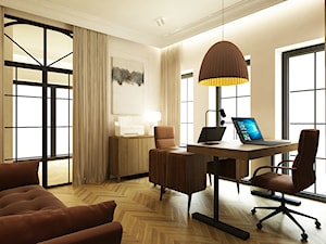dom 350m2 w stylu modern classic - Biuro, styl nowoczesny - zdjęcie od Grafika i Projekt architektura wnętrz