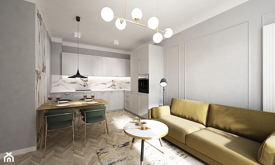 mieszkanie na wynajem 60m2 - Kuchnia - zdjęcie od Grafika i Projekt architektura wnętrz