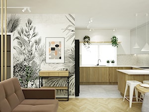 dom 100m2 w stylu lekko retro - Kuchnia, styl nowoczesny - zdjęcie od Grafika i Projekt architektura wnętrz