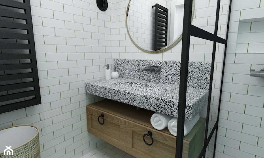 łazienka w stylu hiszpańskim - zdjęcie od Grafika i Projekt architektura wnętrz