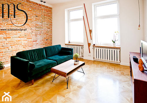 Projekt salonu. Kamienica w Warszawie. - zdjęcie od http://www.subdadesign.pl