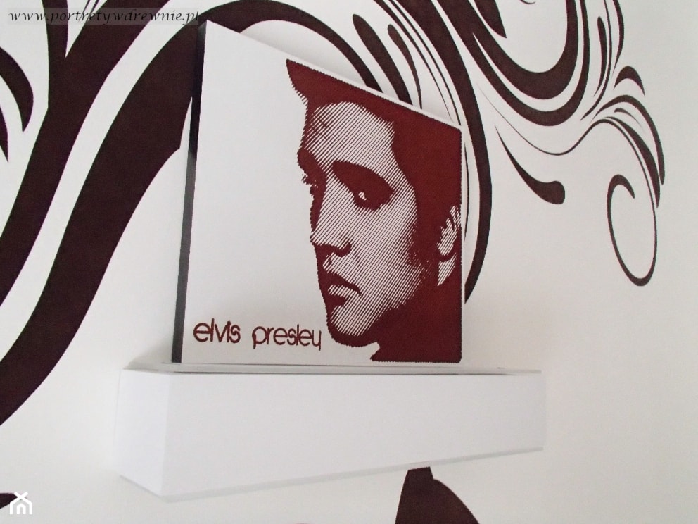 Elvis Presley - drzeworyt w MDF - zdjęcie od Portrety w drewnie - Homebook