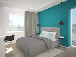 Kolor w domu - Sypialnia, styl nowoczesny - zdjęcie od Antracyt