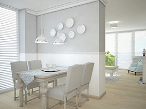 Apartament w Gdyni - Jadalnia, styl glamour - zdjęcie od Antracyt