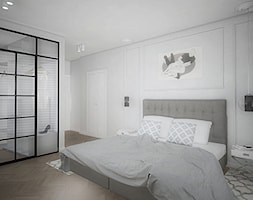 Projekt wnętrz w "kostce" - Sypialnia, styl nowoczesny - zdjęcie od Antracyt - Homebook