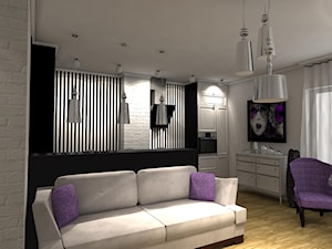 Mieszkanie 52m2 dla Singielki - Salon, styl glamour - zdjęcie od MONOdizajn Architektura i Wnętrza
