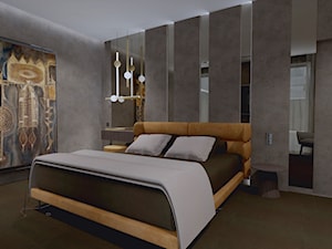 Nowoczesna sypialnia beton HK 31 - zdjęcie od MONOdizajn Architektura i Wnętrza