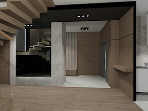 Nowoczesny dom - Hol / przedpokój, styl nowoczesny - zdjęcie od MONOdizajn Architektura i Wnętrza