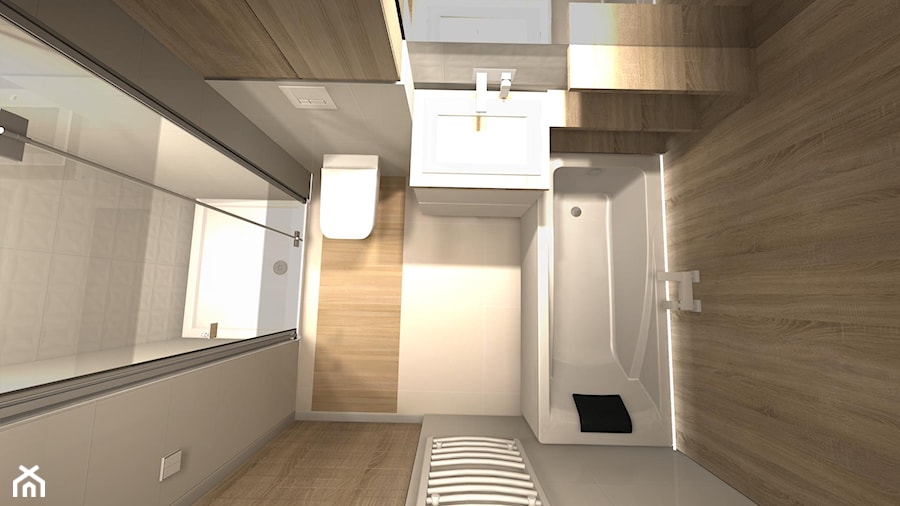MONOdizajn - Jasne mieszkanie z drewnianym akcentem - zdjęcie od MONOdizajn Architektura i Wnętrza