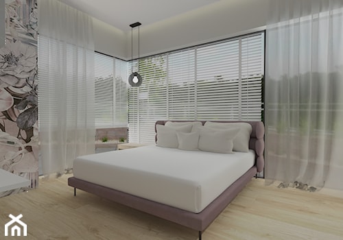 Nowoczesna sypialnia glamour - zdjęcie od MONOdizajn Architektura i Wnętrza