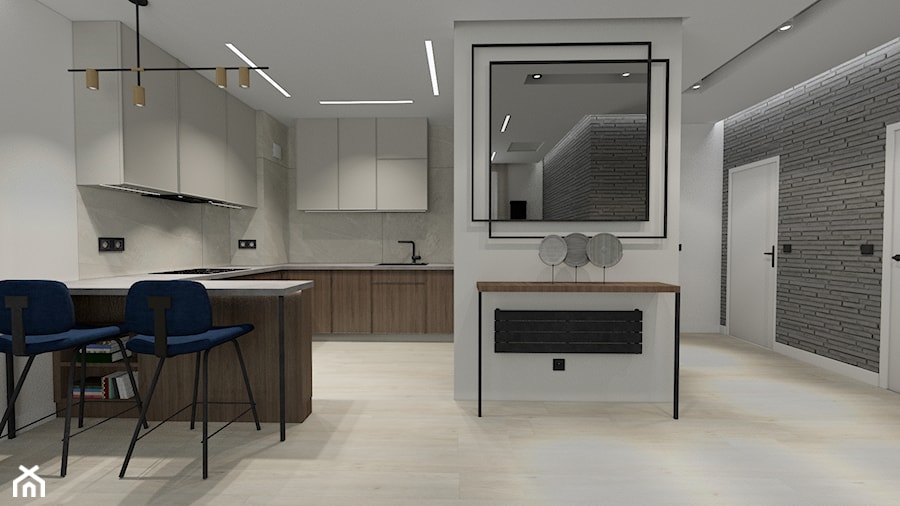 Męskie wnętrze - Kuchnia, styl nowoczesny - zdjęcie od MONOdizajn Architektura i Wnętrza