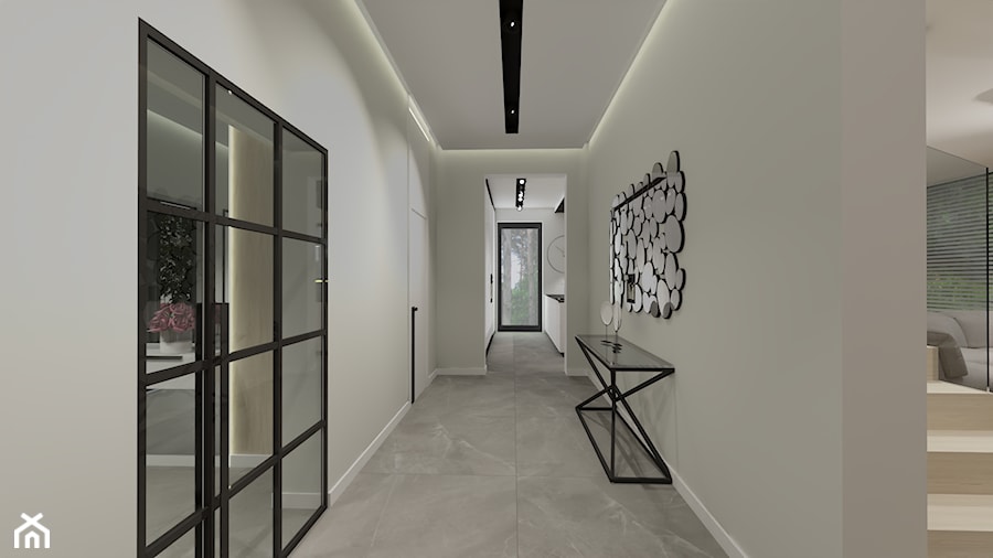 Nowoczesny korytarz - zdjęcie od MONOdizajn Architektura i Wnętrza