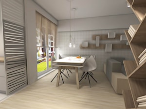MONOdizajn - Jasne mieszkanie z drewnianym akcentem - zdjęcie od MONOdizajn Architektura i Wnętrza