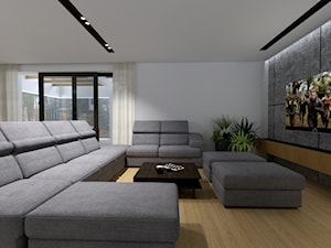 Projekt wnętrza domu HK 31 Home Koncept - Salon - zdjęcie od MONOdizajn Architektura i Wnętrza