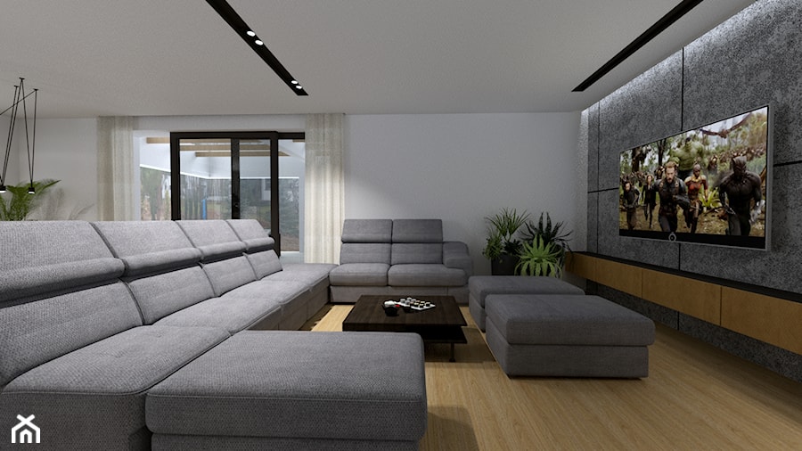 Projekt wnętrza domu HK 31 Home Koncept - Salon - zdjęcie od MONOdizajn Architektura i Wnętrza
