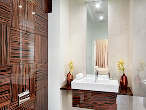 łazienka z brązem 1 - zdjęcie od noomo studio architektury