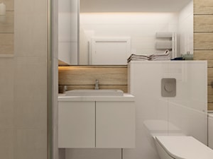 mieszkanie dla singla - 3 pokoje w stylistyce skandynawskiej - Łazienka, styl skandynawski - zdjęcie od noomo studio architektury