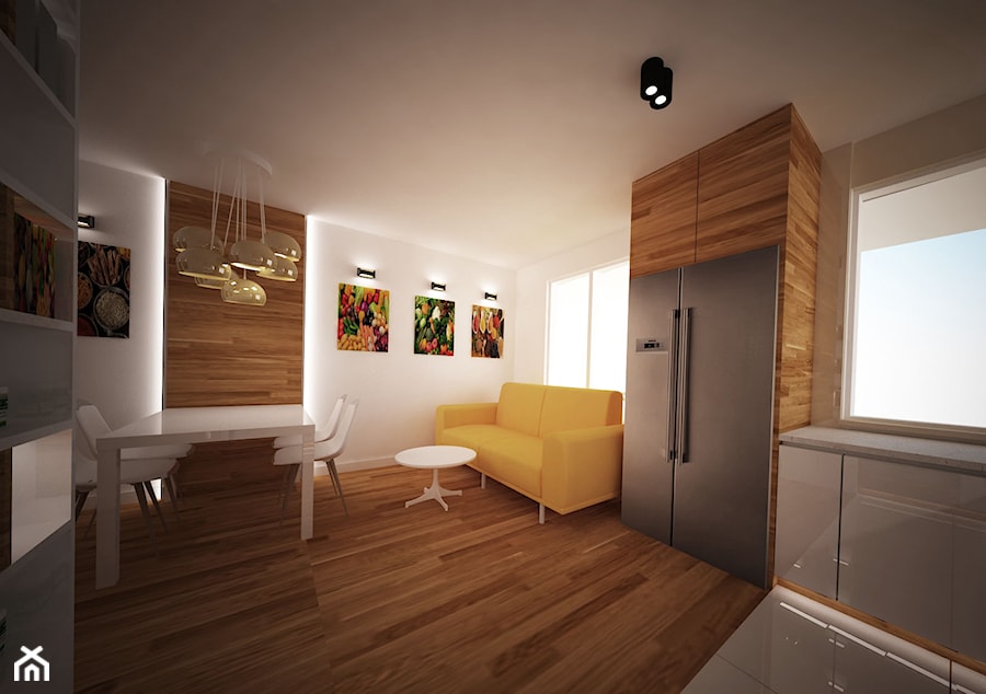 duży apartament dla 4 osobowej rodziny - Kuchnia, styl nowoczesny - zdjęcie od noomo studio architektury