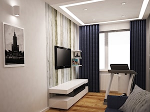 duży apartament dla 4 osobowej rodziny - Biuro, styl nowoczesny - zdjęcie od noomo studio architektury