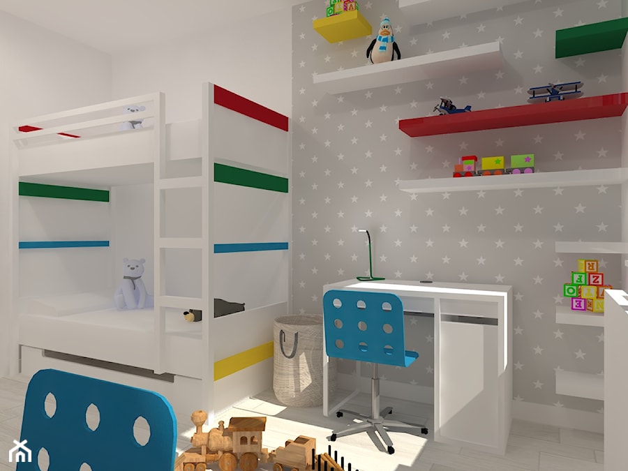 mieszkanie inspirowane skandynawskim stylem - Pokój dziecka, styl skandynawski - zdjęcie od noomo studio architektury