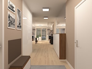 apartament Wilanów - Hol / przedpokój, styl nowoczesny - zdjęcie od noomo studio architektury