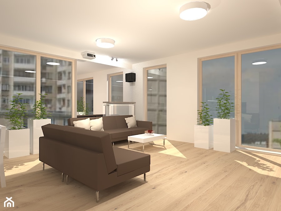 apartament Wilanów - Salon, styl nowoczesny - zdjęcie od noomo studio architektury