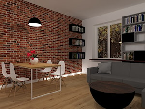 mieszkanie w kamienicy - totalna rewolucja - Salon, styl nowoczesny - zdjęcie od noomo studio architektury