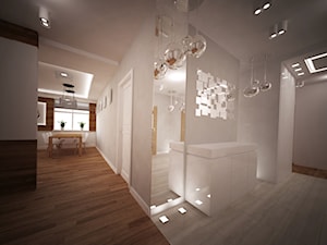 duży apartament dla 4 osobowej rodziny - Hol / przedpokój, styl nowoczesny - zdjęcie od noomo studio architektury